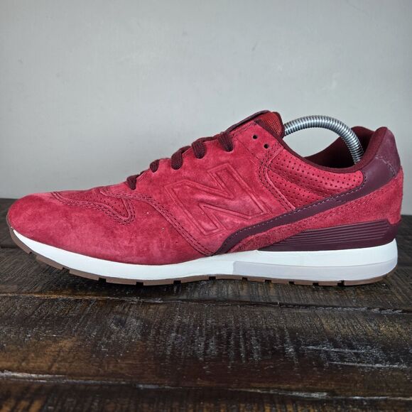 NEW New Balance 996 Mens Size 9 D Lifestyle Running Shoes MRL996LO Red Suede - Picture 6 of 11